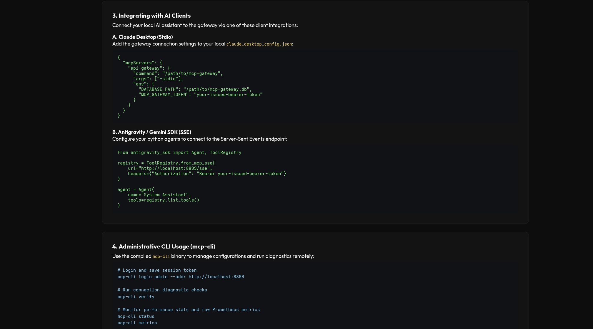Developer Guides
